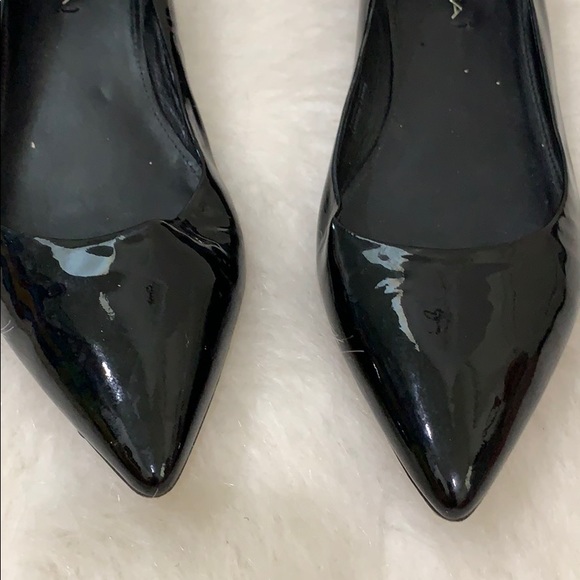 Via Spiga | black leather pointed toe flat shoe - Picture 2 of 12